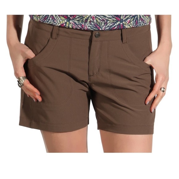 Patagonia Pants - Patagonia Women's Quandary Shorts 5"-Hiking Dusty Bown Size 6